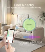 Ultrbeka Air Tag-4 Pack Bluetooth Item Finder for iPhone – MFi Certified Smart Tracker Compatible with Apple Find My, Replaceable Battery, IP67 Waterproof Key Finder for Keys, Wallet, Luggage - Image 6