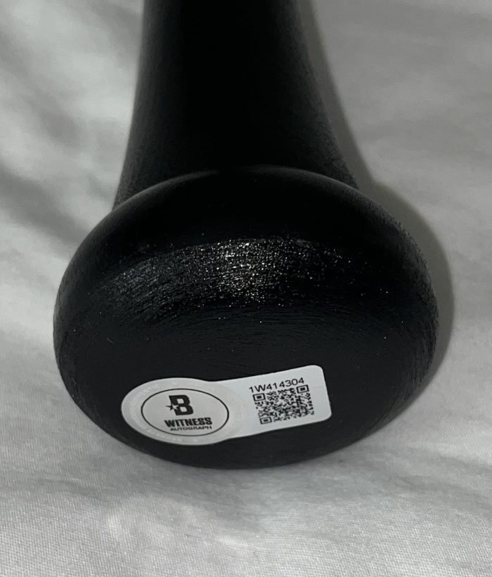 Drake Baldwin Atlanta Braves Autographed Signed Bat Beckett Witness Hologram Black - Image 2