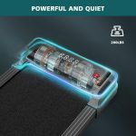 Smug Compact Armless Treadmill, Space Saving Design for Home & Office, Quiet Under Desk Walking Pad, 200 Lbs Capacity 3 in 1 Portable Walking Treadmill - Image 6