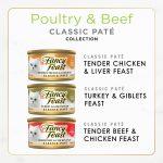 Fancy Feast Poultry and Beef Feast Classic Pate Collection Grain Free Wet Cat Food Variety Pack - (Pack of 30) 3 oz. Cans - Image 10