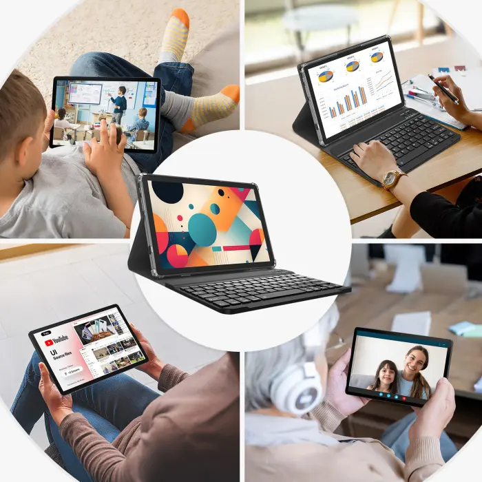 SUNTUNG Tablet, 2025 Latest 11 inch Android 15 Tablet, 5G WiFi+Cellular, MTK8786 Octa-Core, 16GB 128GB 1TB Expansion, 4G LTE Tableta, 21MP Camera, Gemini AI 2.0, Tablets with Keyboard, Mouse, Case - Image 3