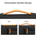 MOSISO 360 Protective Laptop Case 16 inch, 15-15.6 inch Laptop Sleeve Compatible with MacBook Pro 16, HP, Acer, Dell, Lenovo, ASUS, Side Open Carrying Case with 4 Zipper Pockets&Handle, Black - Image 4