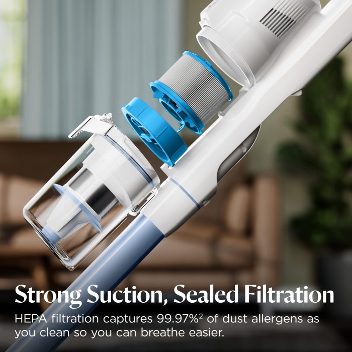 Bissell PowerClean 200W Self-Standing Cordless Vacuum w/Tangle Free Brush Roll, Removeable Battery, Wall Mount, Upholstery Tool & Bright Headlights, 4173 - Image 3