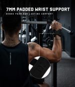 Gymreapers GripLink Lifting Straps – Heavy Duty D-Ring Weight Lifting Wrist Straps with Anti-Slip Silicone Grip Beads, Cushioned & Adjustable Support for Deadlifts, Powerlifting, Cable Machines & Gym Training (Black/White) - Image 3