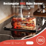 Jessier 30 Inch Electric Cooktop - 30 Inches Electric Stove 8400W, 5 Burner Ceramic Stovetop Built-in(29.13"x19.3") with Metal Frame, 99 Mins Timer, Safety Lock, Dual Ring, 220V Hard Wired (No Plug) - Image 6