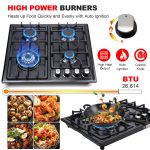 FORIMO Gas Cooktop 22Inch，Built in Gas Cooktop 4 Burners Stainless Steel Stove with NG/LPG Conversion Kit Thermocouple Protection and Easy to Clean - Image 7