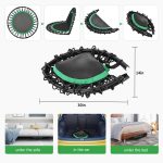 Wonlink 40" Rebounder Trampoline for Adults with Bungee Cords Portable Fitness Exercise Mini Trampoline, Small Rebounder Indoor/Outdoor, Silent Workout Equipment Max Load 450lbs - Image 3