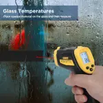 Sanliang Infrared Thermometer Laser Temperature Gun -58℉ to 1112℉ with Adjustable Emissivity & Max and Min Measure Laser Digital IR Thermometer Gun Temp IR Surface Tool Heat Temp Gun for Cooking. - Image 3
