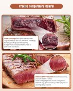 Empava IDC12B2 Horizontal Electric Stove Induction Cooktop with 2 Burners in Black Vitro Ceramic Smooth Surface Glass 120V, 12 Inch - Image 4