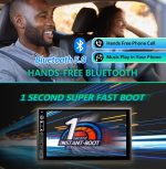 Double Din Car Stereo Compatible with Wireless Apple Carplay, Android Auto - 7" Touch Screen Car Audio Receiver with Bluetooth, AUX, FM Car Radio - Image 4