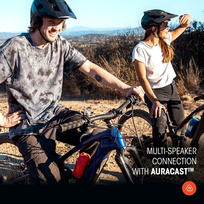 JBL Flip 7 - Portable Waterproof and Drop-Proof Speaker, Bold Pro Sound with AI Sound Boost, 16Hrs of Playtime, and PushLock System with Interchangeable Accessories (Blue) (Renewed) - Image 5