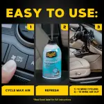 Meguiar's G16402 Whole Car Air Re-Fresher Odor Eliminator Mist, New Car Scent, 2 Fluid Ounces - Image 5