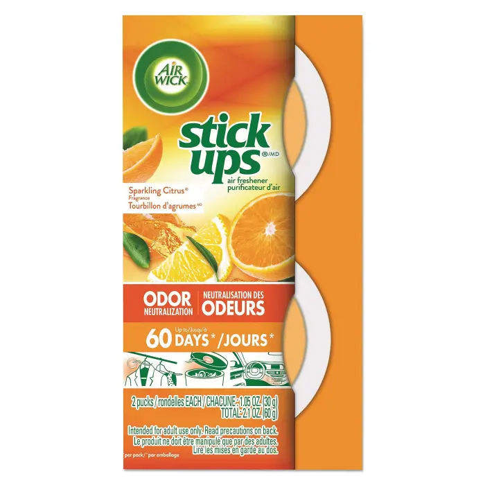 Air Wick Stick Ups Air Freshener, Sparkling Citrus, 2 Count - Image 1