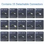 QFA 90W Universal Laptop Charger AC Adapter Compatible with Lenovo HP Dell Acer Asus Samsung IBM Sony Fujitsu Gateway Notebook Ultrabook Chromebook Computer Charger Power Supply Cord with 15 Tips - Image 6