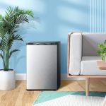 Kismile Small Freezer Upright, 3.0 Cu.ft Mini Freezer with Adjustable Thermostat, Removable Shelves, Reversible Single Door, Stand Up Freezer for Bedroom/Home/Dorms/Apartment (Stainless Steel) - Image 2