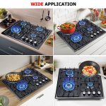 FORIMO Gas Cooktop 22Inch，Built in Gas Cooktop 4 Burners Stainless Steel Stove with NG/LPG Conversion Kit Thermocouple Protection and Easy to Clean - Image 2