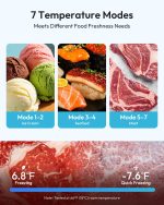 EUHOMY 1.1 Cubic Feet Mini Freezer, Countertop, Single Door Compact Upright Freezer with Reversible Door, Removable Shelves, Small freezer for Home/Dorms/Apartment/Office, New Black - Image 6