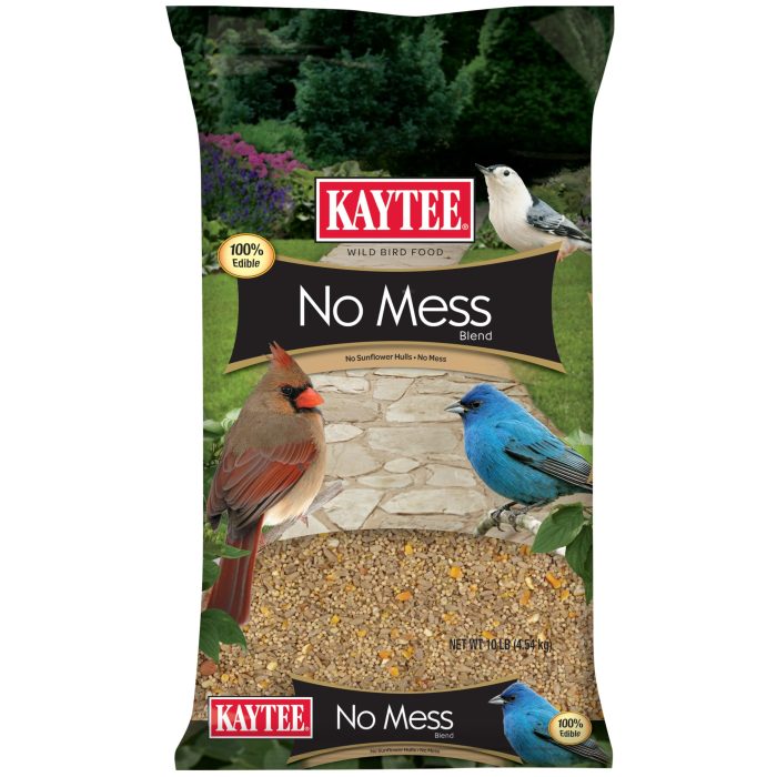 81JmxEgy2WL Kaytee Wild Bird (No Mess or Waste Free) Food Seed Blend For Blue Jays, Woodpeckers, Juncos, Cardinals, Grosbeaks, Sparrows, and Finches, 10 Pound, (Packaging May Vary) - Image 1