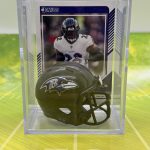 Baltimore Ravens NFL Helmet Shadowbox w/Derrick Henry card