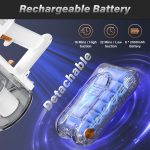 Tikom V500 Cordless Vacuum Cleaner for Home, 40000Pa/450W Stick Vacuum with LED Touch Screen, Charging Wall Dock, Anti-Tangle, Lightweight Handheld Vacuum for Pet Hair, Hard Floor, Carpet - Image 6