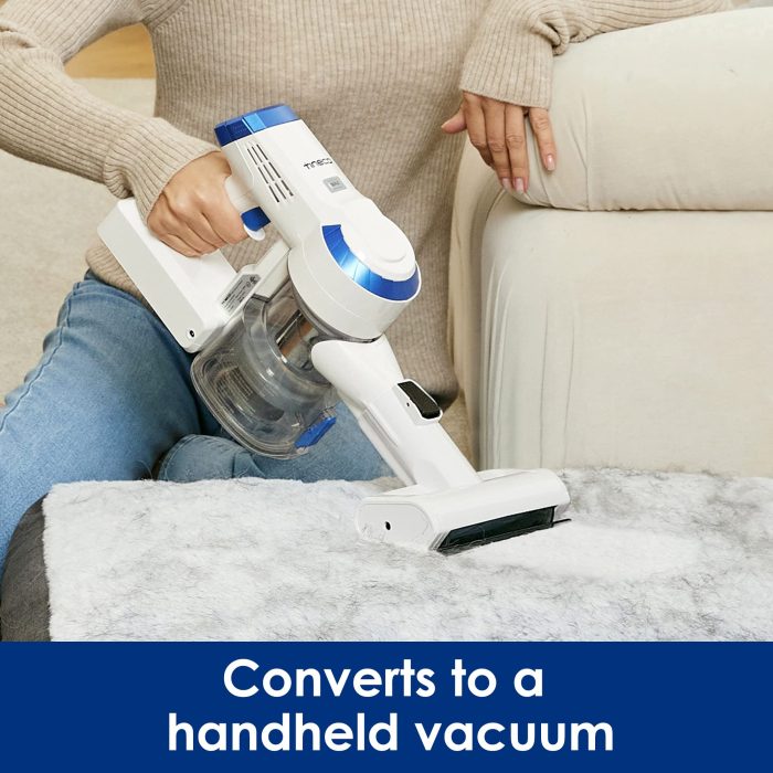 Tineco A10 Essentials Cordless Stick Vacuum Cleaner, Lightweight and Quiet,LED Headlights, Powerful Handheld Vacuum for Hard Floor Carpet with Attachments, Wall-Mounted Dock (Renewed) - Image 6