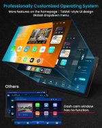 11" Extra Large Wireless Apple CarPlay Screen for Car – Ultra-Slim 0.16 Inch Touchscreen Car Stereo with Android Auto, 4K Dash Cam, 1080p Backup Camera, GPS, Mirror Link, Voice Control - Image 2