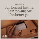 Drift Car Air Freshener - Stone Air Freshener Car Odor Eliminator - Long Lasting Scent - Auto Accessories - Metal Clip - Essential Oils - Clean Ingredients - Amber Scent Starter Kit - Image 6