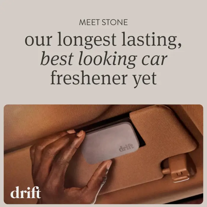 Drift Car Air Freshener - Stone Air Freshener Car Odor Eliminator - Long Lasting Scent - Auto Accessories - Metal Clip - Essential Oils - Clean Ingredients - Amber Scent Starter Kit - Image 6