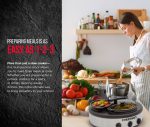 Chefman Triple Slow Cooker & Buffet Server with 3 Removable 1.5 Qt. Oval Crocks, Pot Inserts Individually Heat Controlled, Locking Lid Straps, Spoon & Lid Rests, 3 x 1.5 quart, Stainless Steel (Renewed) - Image 6
