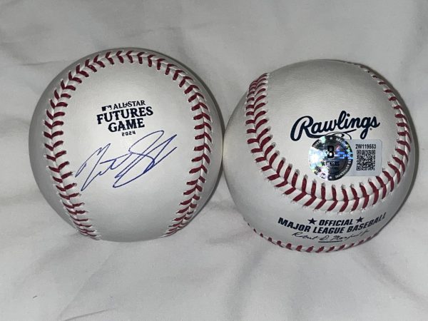 Matt Shaw Chicago Cubs Autographed Signed Official 2024 Futures Game Baseball Beckett WITNESS COA