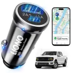 LIONO Car GPS Tracker & Charger with Built-in Rechargeable Battery, GPS Tracker for Vehicles, Hidden Car Tracker for Anti-Theft & Parking Location, for Family& Fleets, No Monthly Fee, No SIM, iOS Only
