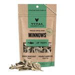 Vital Essentials Minnows Cat Treats, 1 oz | Freeze-Dried Raw | Single Ingredient | Grain Free, Gluten Free, Filler Free