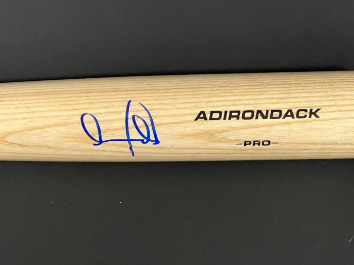 Andy Pages Los Angeles Dodgers Autographed Signed Blonde Baseball Bat BECKETT Witness Hologram - Image 1