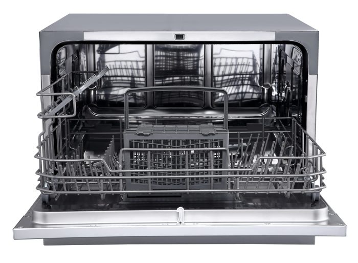 EdgeStar DWP62WH 6 Place Setting Portable Countertop Dishwasher - White - Image 6