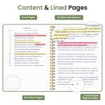 Taja Lined Spiral Journal Notebook for Women & Men, 140 Pages, College Ruled Hardcover Notebook for Work & Note Taking, Journals for Writing, A5(5.7" x 7.9") - Green - Image 6