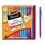 BIC Xtra Smooth Bright Mechanical Pencil, 0.7 mm Medium Point, Refillable & Retractable, 40-Count