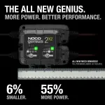NOCO GENIUS2X2: 4A 2-Bank Smart Battery Charger (2A/Bank) - 6V/12V Automatic Maintainer, Trickle Charger & Desulfator with Overcharge Protection & Temperature Compensation – For Lead-Acid & Lithium - Image 8