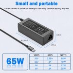VJYUIJAY Universal 65W USB C Laptop Charger Compatible with HP chromebook Lenovo Dell Acer Asus Samsung Google Computer Type C Power Adapter - Image 6