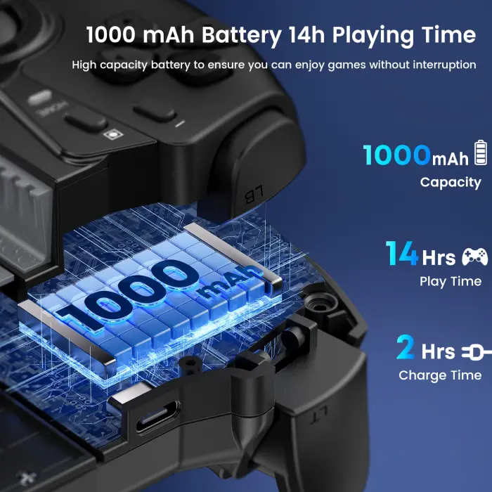 OKETY Switch 2 Controllers for Nintendo Switch 1/2/OLED/iPhone - Android, Switch 2 Pro Controller Replacement, One-Piece Wireless Switch Handheld Joypad with Turbo/Programmable/Vibration - Image 2