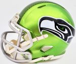 Unsigned S.e.a.t.t.l.e Seahawks Flash Green Speed Mini Helmet Stock #198874 - Image 4