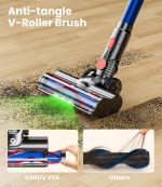 KARDV Cordless Vacuum Cleaner, 500W/40Kpa Vacuum Cleaners for Home, 60Mins Stick Vacuum with LED Display, Anti-Tangle & Wall Mount Charging, 8 in 1 Lightweight Vacuum for Hard Floors Carpet Pet Hair - Image 7