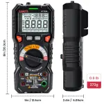 KAIWEETS Digital Multimeter TRMS 6000 Counts Voltmeter Auto-Ranging Fast Accurately Measures Voltage Current Amp Resistance Diodes Continuity Duty-Cycle Capacitance Temperature for Automotive - Image 2
