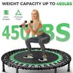 Wonlink 40" Rebounder Trampoline for Adults with Bungee Cords Portable Fitness Exercise Mini Trampoline, Small Rebounder Indoor/Outdoor, Silent Workout Equipment Max Load 450lbs - Image 9