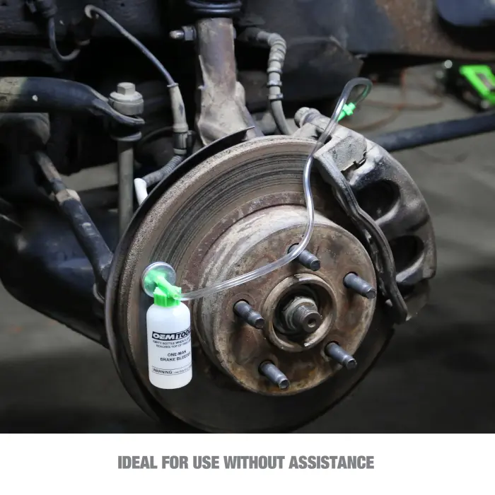 OEMTOOLS 25036 Bleed-O-Matic One-Man Brake Bleeder Kit, Featuring An Opaque Brake Bleed Bottle / Transparent Hoses and Tapered Fittings, No Mess Brake Fluid Bleeding , Multi color(Packaging May Vary) - Image 6