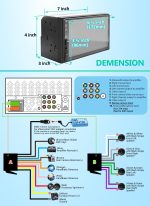 Double Din Car Stereo Compatible with Wireless Apple Carplay, Android Auto - 7" Touch Screen Car Audio Receiver with Bluetooth, AUX, FM Car Radio - Image 2
