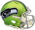 Unsigned S.e.a.t.t.l.e Seahawks Flash Green Speed Mini Helmet Stock #198874