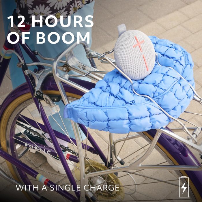 Ultimate Ears MINIROLL Ultra-Portable Waterproof Bluetooth Speaker, Big Bass, IP67 Dustproof, 131 ft Range - Gentle Grey (Renewed) - Image 4