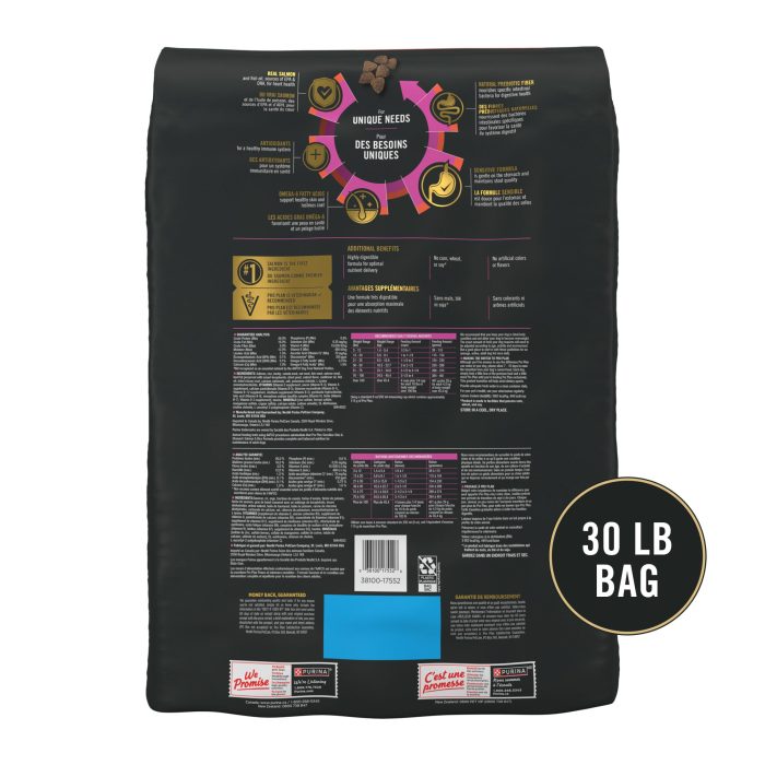 Purina Pro Plan Sensitive Skin and Stomach Dog Food Dry, Adult Salmon & Rice Formula, Digestive Health - 30 lb. Bag - Image 5