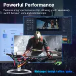 ALNERUZL All-in-One Desktop Computer PC, 24” FHD Curved Display Monitor I3-8100T Quad-Core Processor 16GB RAM 512GB SSD Desktop, WiFi Bluetooth Keyboard & Mouse for Home Business Office Gaming - Image 4