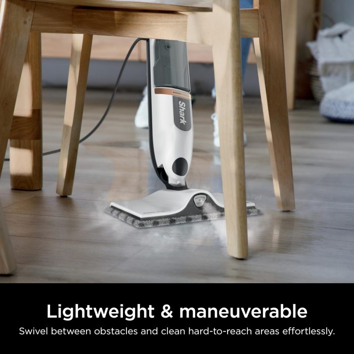 Shark SteamSpot Steam Mop with Steam Blaster Technology, 3 Steam Modes, 2 Washable Pads, XL Removable Water Tank, Lightweight, Steam Cleaner for sealed Hard Floors, Hardwood, Tile, Laminate, S2001 - Image 7